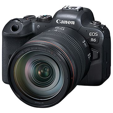 Canon EOS R6 Mirrorless Camera with RF 24-105mm f/4 USM Lens in Black, , large