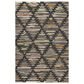 Dalyn Rug Company Kenner KN2 Black 6"6" x 9"6" Area Rug, , large