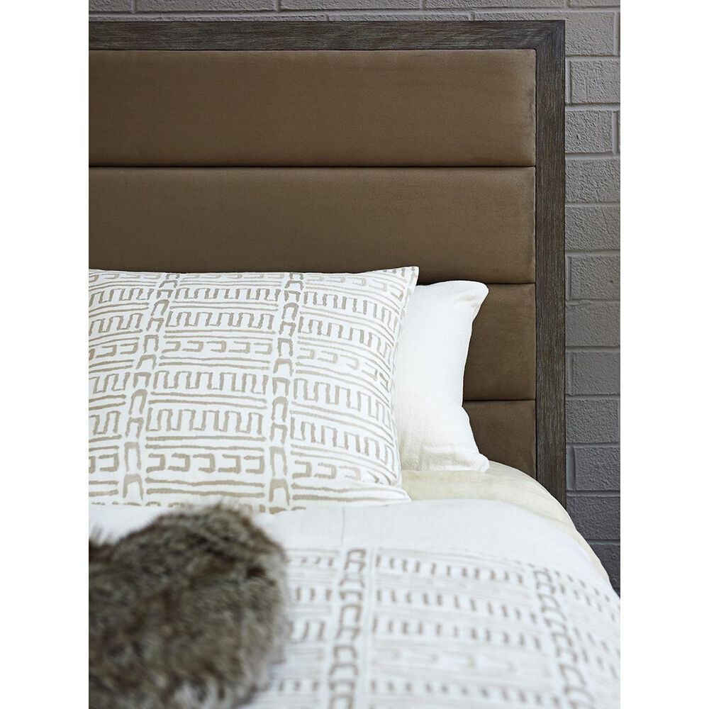 Lexington Furniture Santana Gramercy Upholstered Queen Bed in Gray, , large