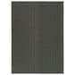 Nourison Horizon HOZ02 Black 6" x 9" Indoor/Outdoor Area Rug, , large