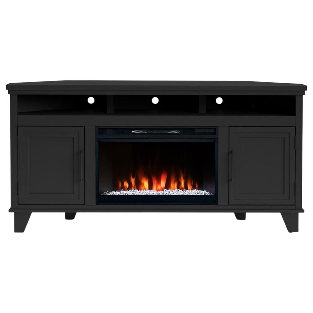 Legends Home Sonoma 64" Corner Fireplace Console in Seal Skin, , large