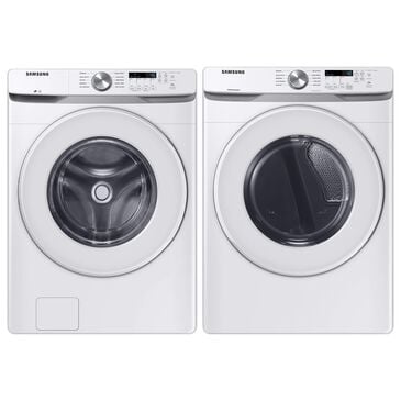 Samsung 4.5 Cu. Ft. Front Load Washer and 7.5 Cu. Ft. Electric Dryer with Sensor Dry Laundry Pair in White, , large