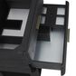 James Martin Vanities Lucian 36" Single Vanity in Carbon Oak with 3 cm White Zeus Quartz Top, , large
