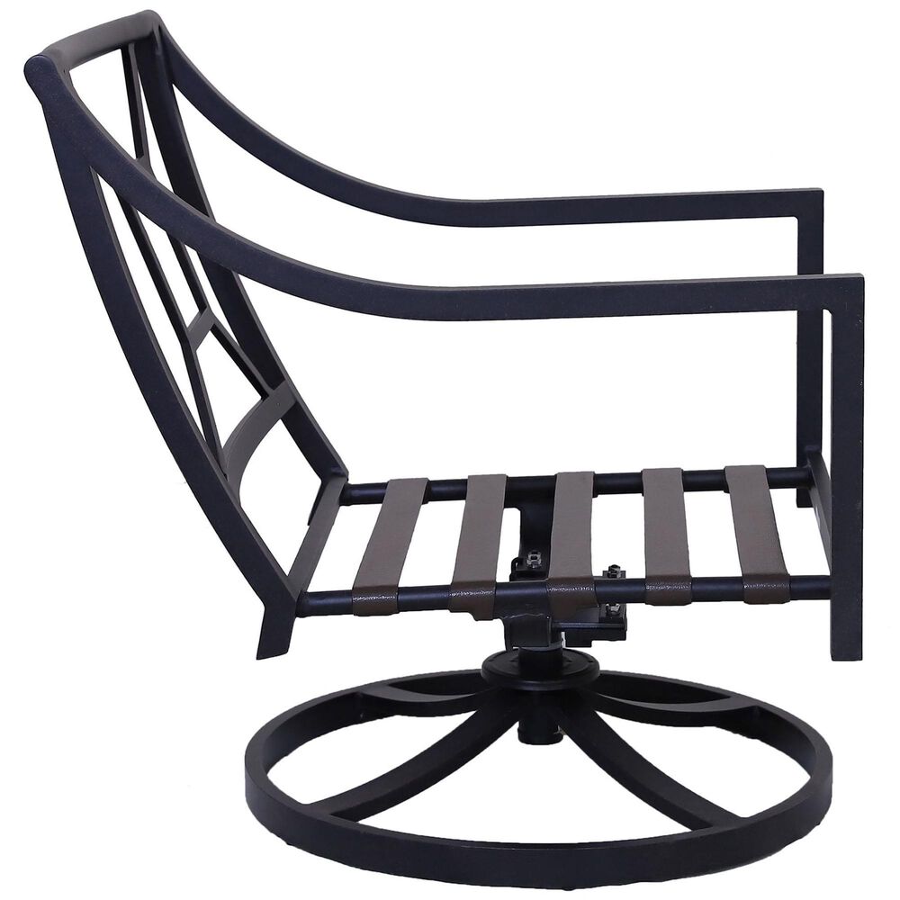 Gathercraft Charlotte Club Swivel Rocker w/ Cushion in Splendor Denim, , large