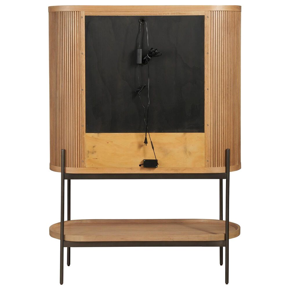 Furniture Worldwide Linnea Bar Cabinet in Natural Oak, , large