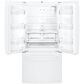 GE Appliances 18.6 Cu. Ft. Counter-Depth French-Door Refrigerator in White, , large