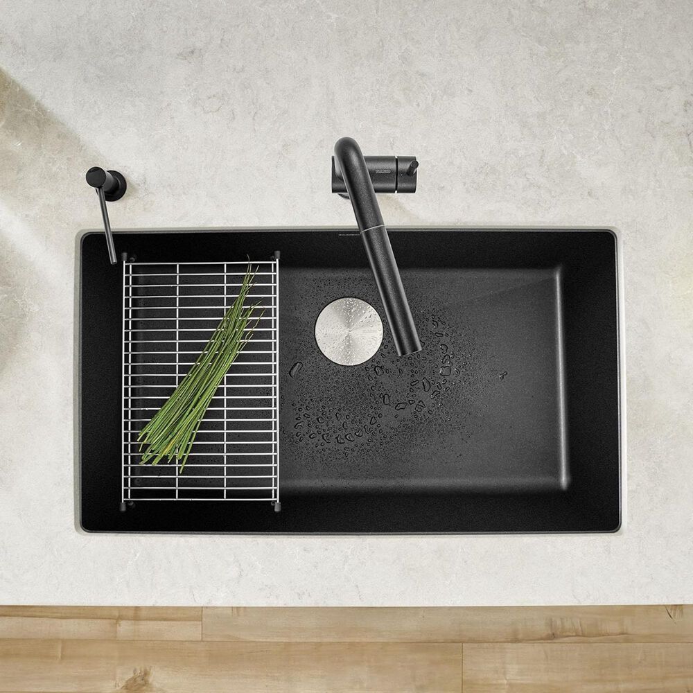 Blanco Precis 32&quot; Super Single Bowl Kitchen Sink in Anthracite, , large