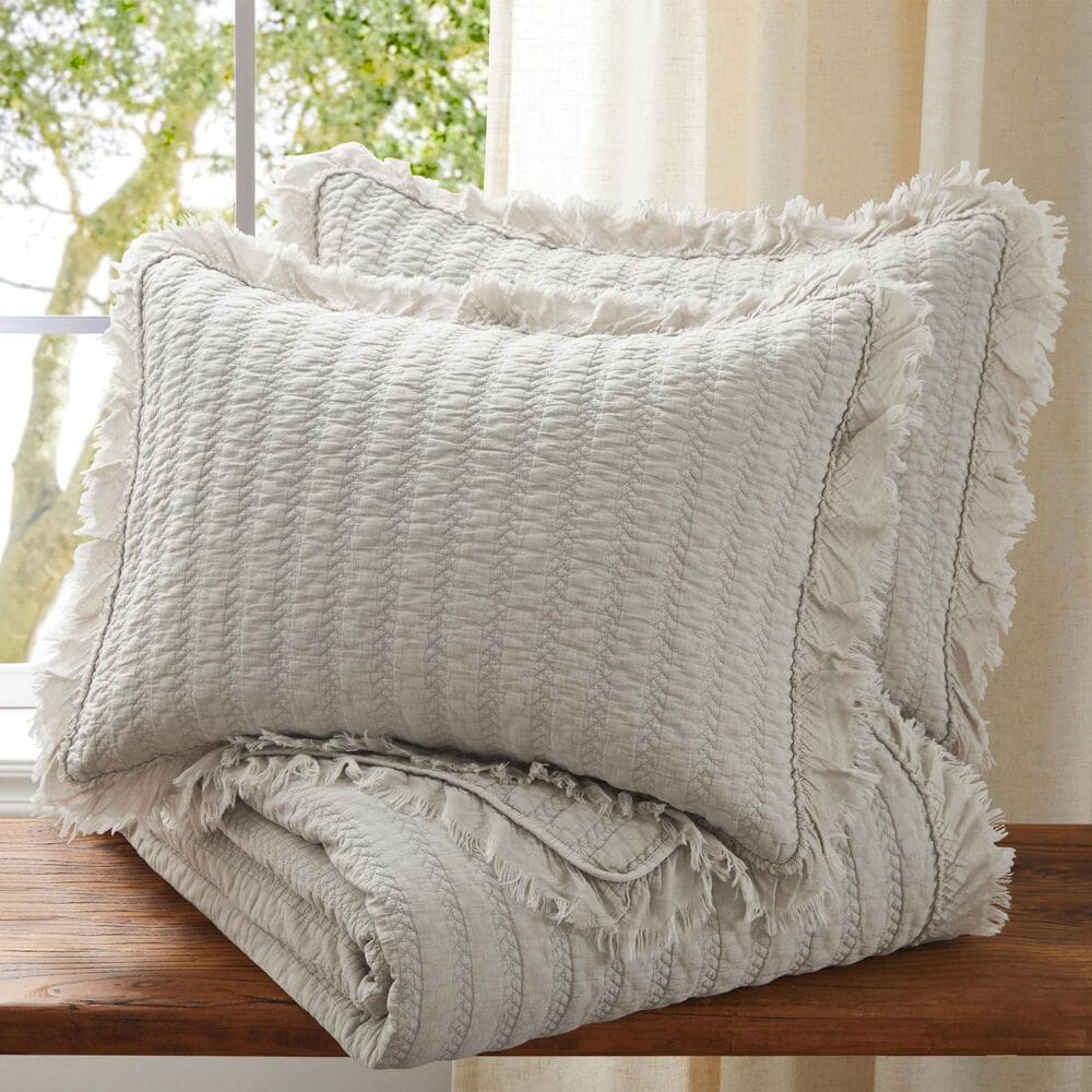 Levtex Wilhemina 2-Piece Twin/Twin XL Quilt Set in Natural, , large