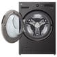 LG 5 Cu. Ft. Smart Front Load Washer with Pedestal in Black Steel, , large