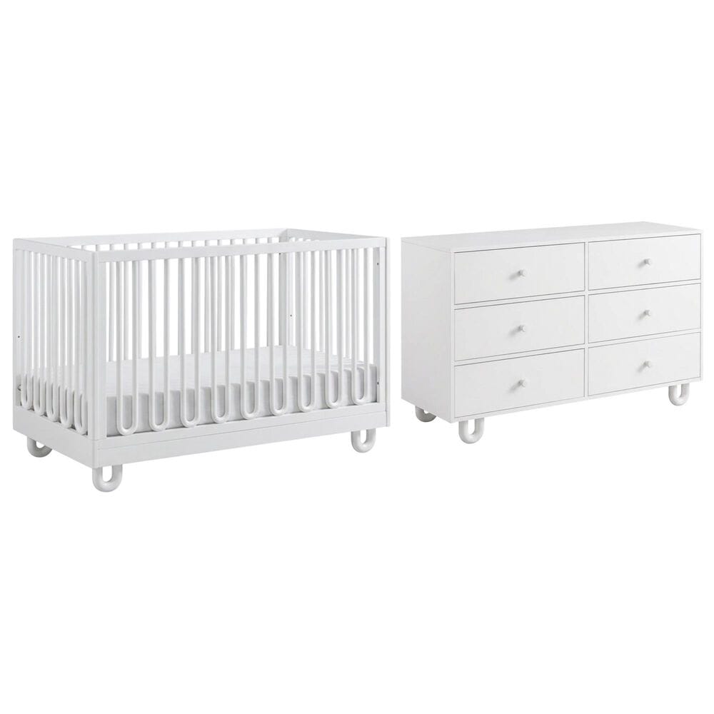 Oxford Baby Crib and Dresser, , large