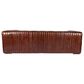 Moe"s Home Collection Castle Leather Stationary Sofa in Cappuccino Brown, , large