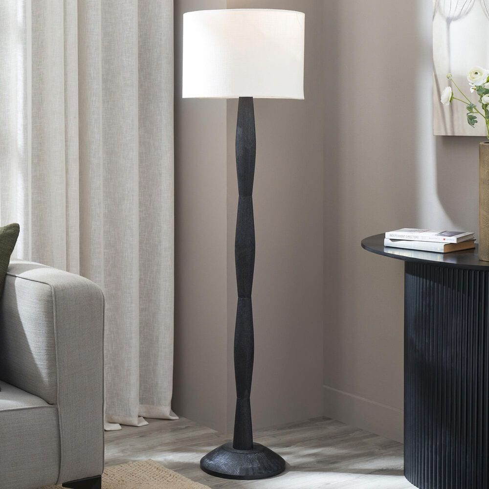 Renwil Francine Floor Lamp in Matte Black, , large