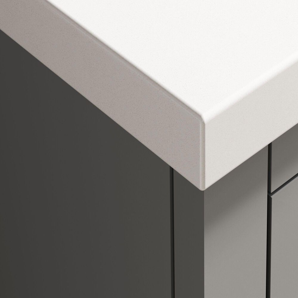 Kohler Quo 60&quot; Double Bathroom Vanity in White with 3 cm Pure White Quartz Top and Oval Sinks, , large