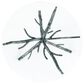 Furniture of America Lalia Side Table with Tempered Glass Top and Tree Branch Base in Gun Metal, , large