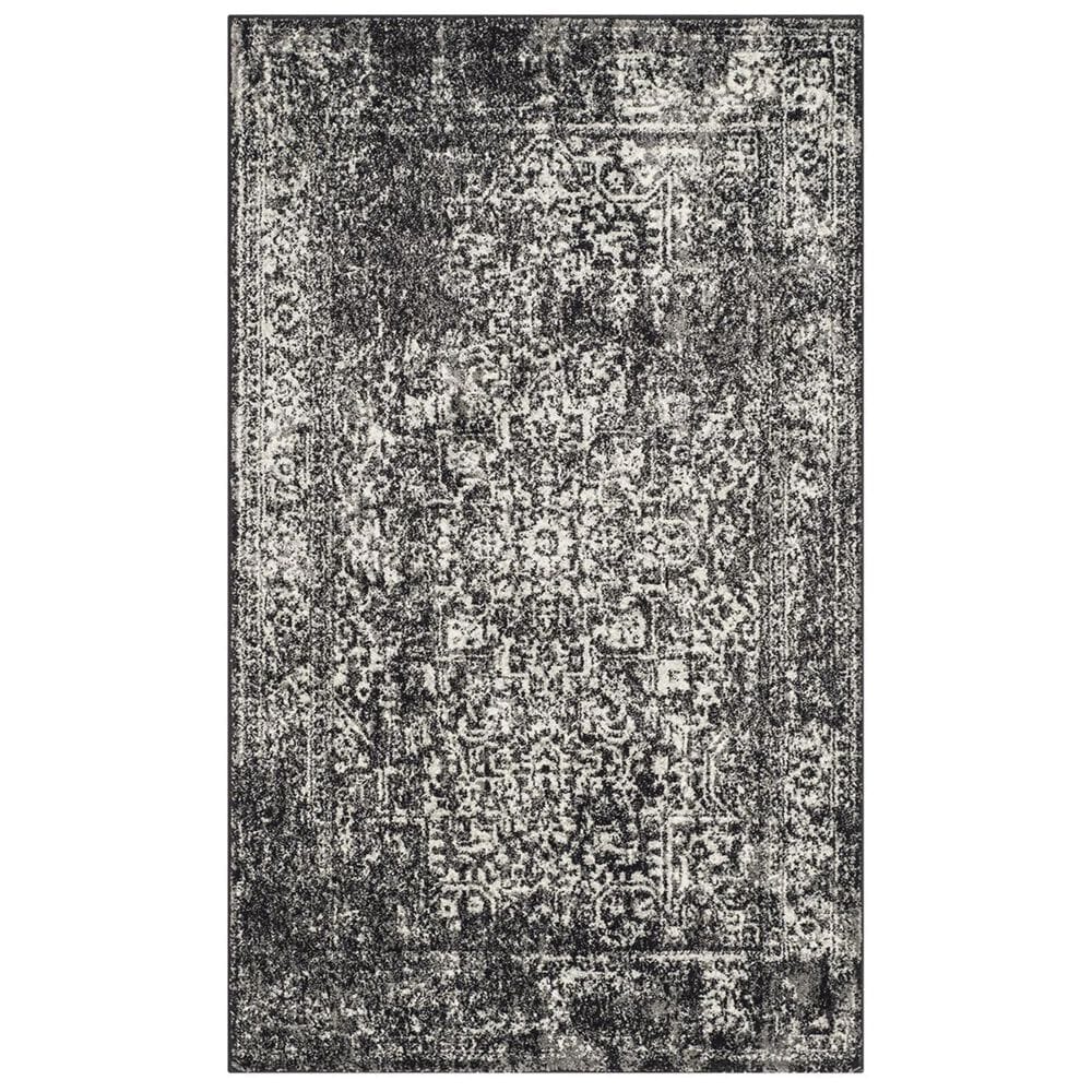 Safavieh Evoke EVK256R 2"2" x 4" Black and Grey Scatter Rug, , large