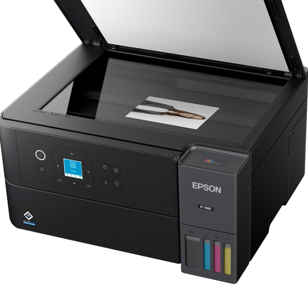 Epson EcoTank ET-2980 Wireless All-in-One Color Supertank Printer in Black, , large