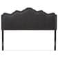 Baxton Studio Nadeen Queen Upholstered Headboard in Dark Grey, , large