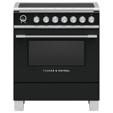 Fisher and Paykel 30" Classic Induction Range with 4 Burners in Black, , large