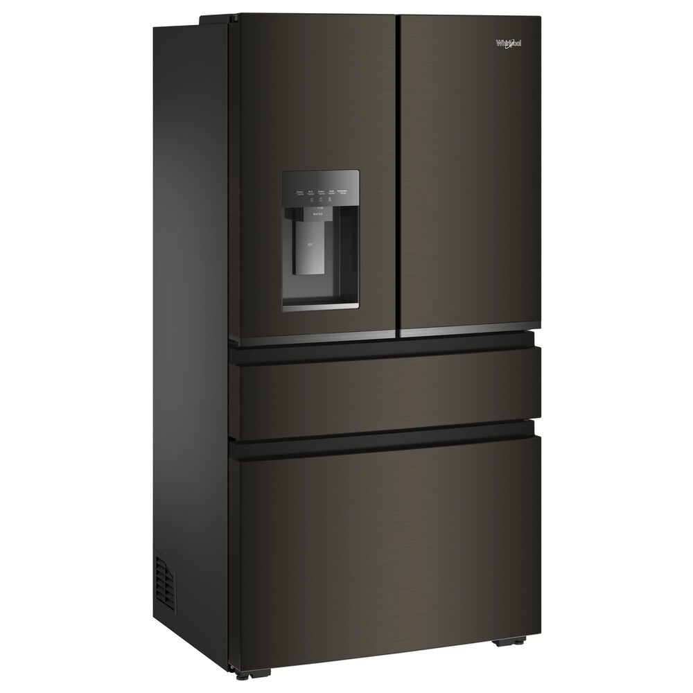 Whirlpool 22 Cu. Ft. 4-Door Depth French Door Refrigerator with EasyView Drawers in Black Stainless Steel, , large