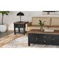 A-America Stormy Ridge End Table in Chickory and Slate Black, , large