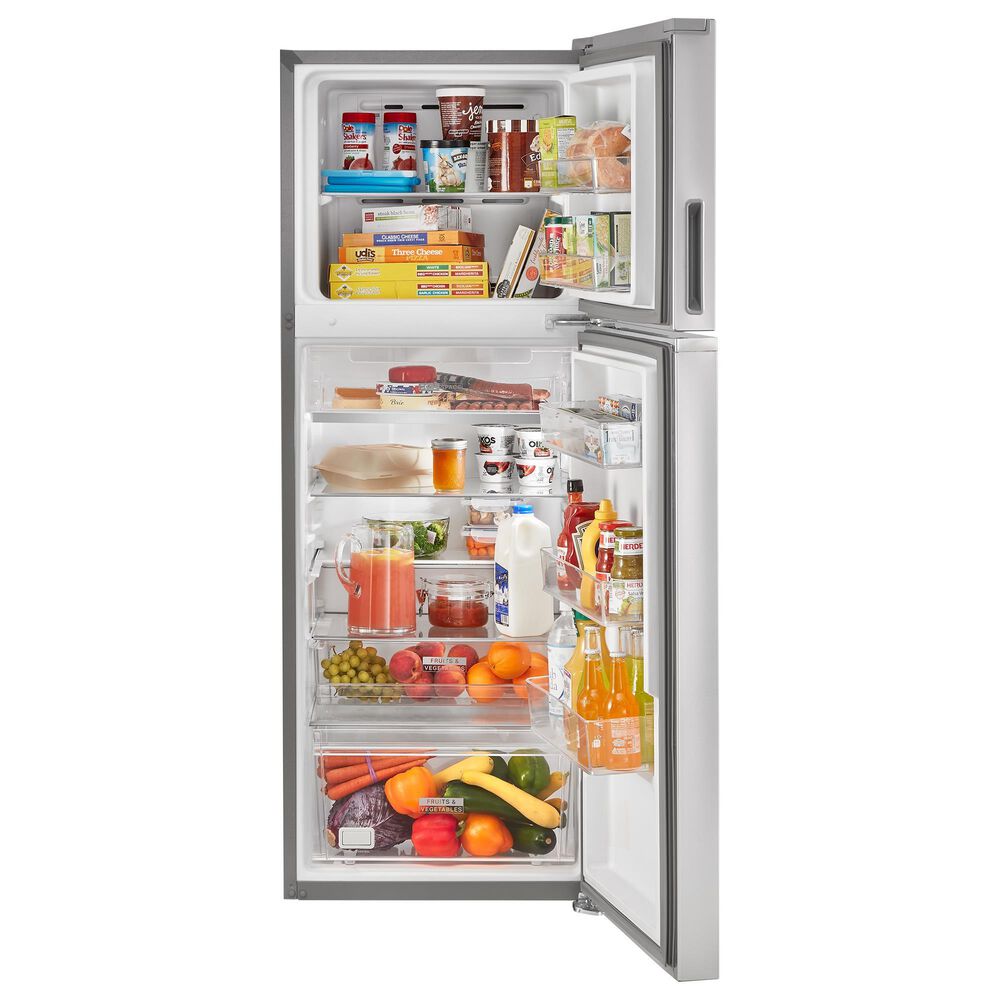 Whirlpool 12.9 Cu. Ft. Small Space Top Freezer Refrigerator in Fingerprint Resistant Stainless Steel, , large