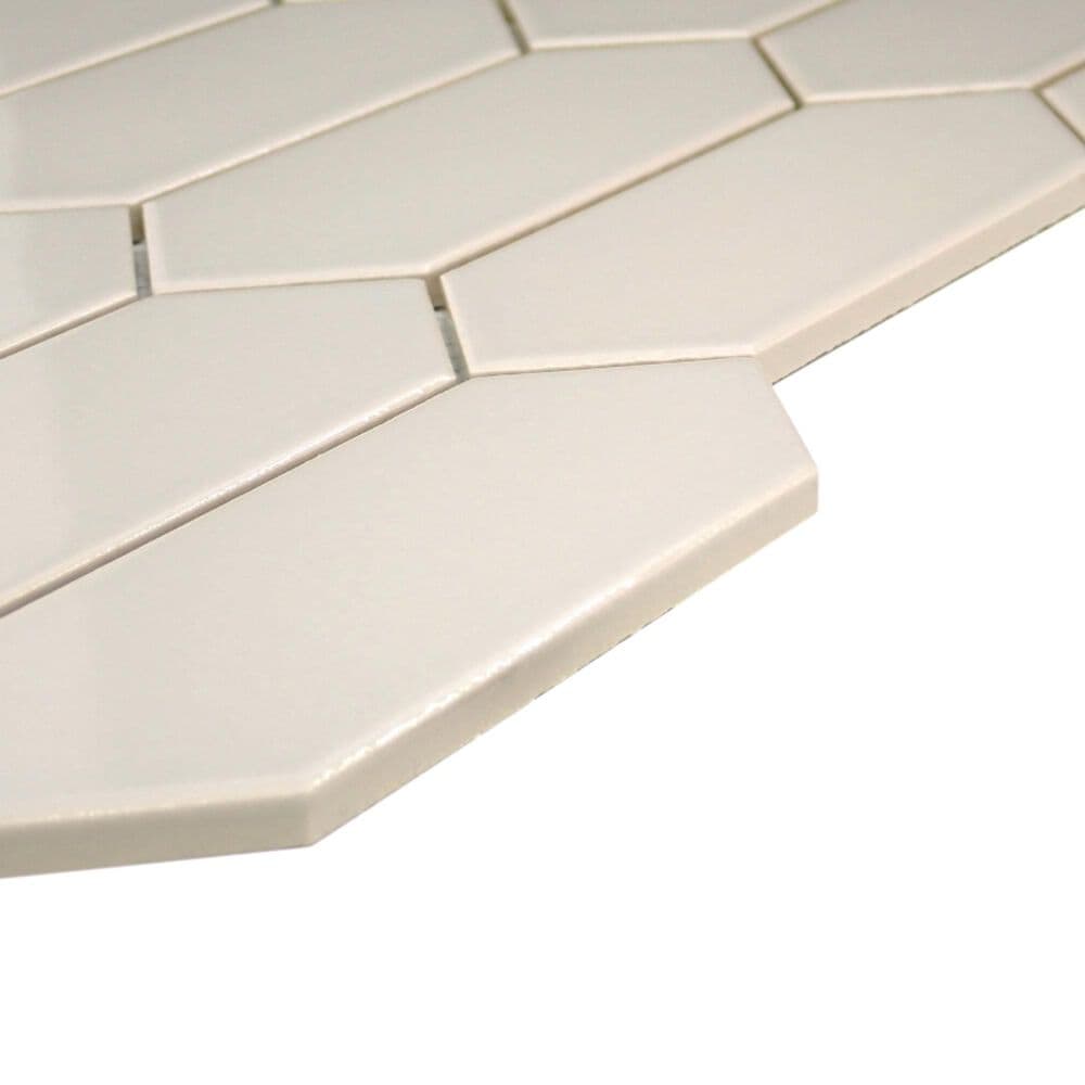 Emser Catch Fawn 2" x 5" Picket on 11" x 13" Ceramic Mosaic Sheet, , large