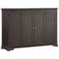 New Day Furniture Sebastian Queen Murphy Cabinet Bed with Mattress in Espresso, , large