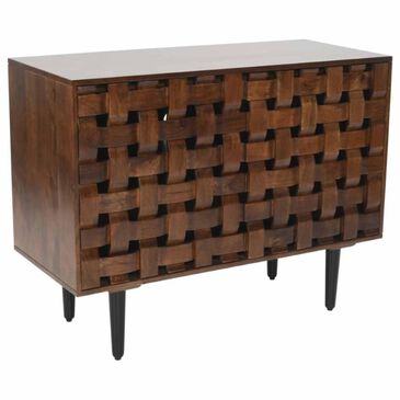 Waltham Trent Woven Front Accent Cabinet in Chestnut, , large