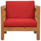 Hearth and Haven Brava Outdoor Club Chair with Cross-Back Design in Red, , large