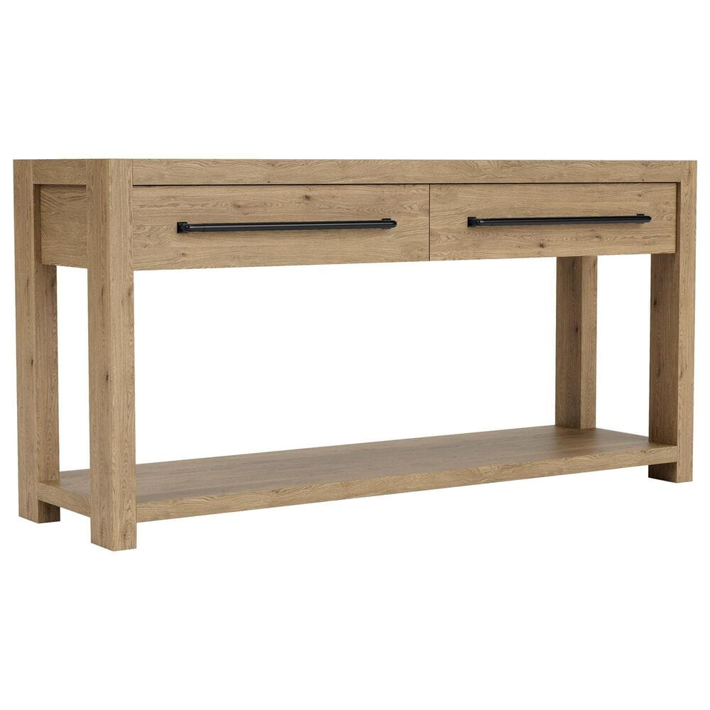 Shannon Hills Davie 2-Drawer Sofa Table in Pale Oak, , large