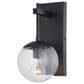 Vaxcel Keeler 12" 1-Light Outdoor Wall Sconce in Matte Black, , large