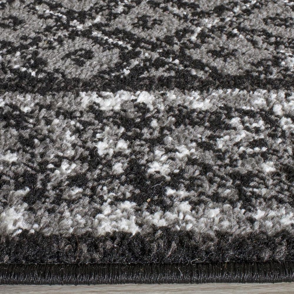 Safavieh Adirondack ADR110A-6R 6&#39; x 6&#39;  Black/Silver Round Rug, , large