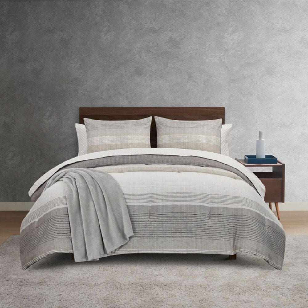 BCP Home Nile 8-Piece Queen Bed-in-a-Bag Set in Neutral, , large