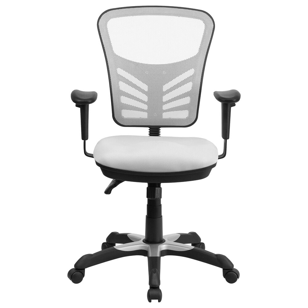 Flash Furniture Executive Swivel Chair in White, , large