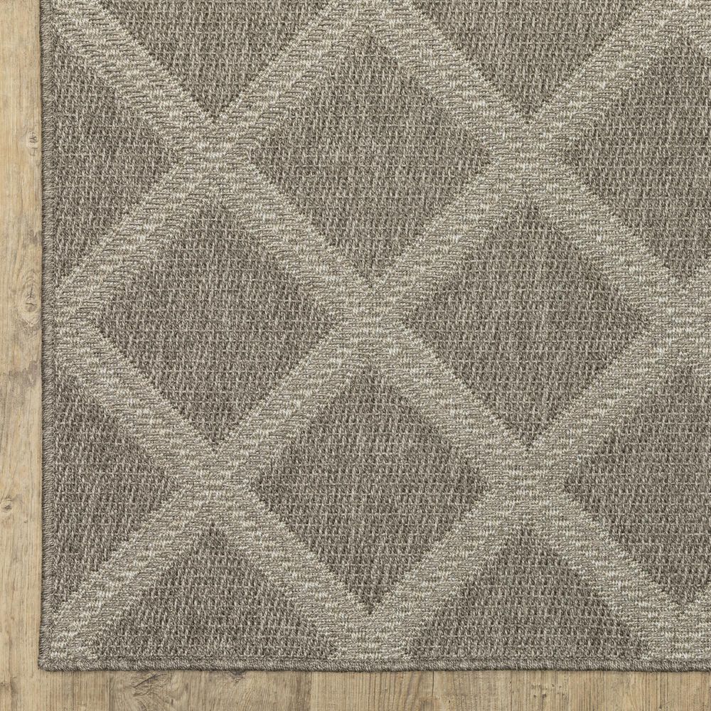Oriental Weavers Caicos CA02N 1&#39;10&quot; x 7&#39;6&quot; Grey Runner, , large