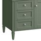 James Martin Vanities Brittany 48" Single Bathroom Vanity in Smokey Celadon with 3 cm Victorian Silver Quartz Top and Rectangular Sink, , large