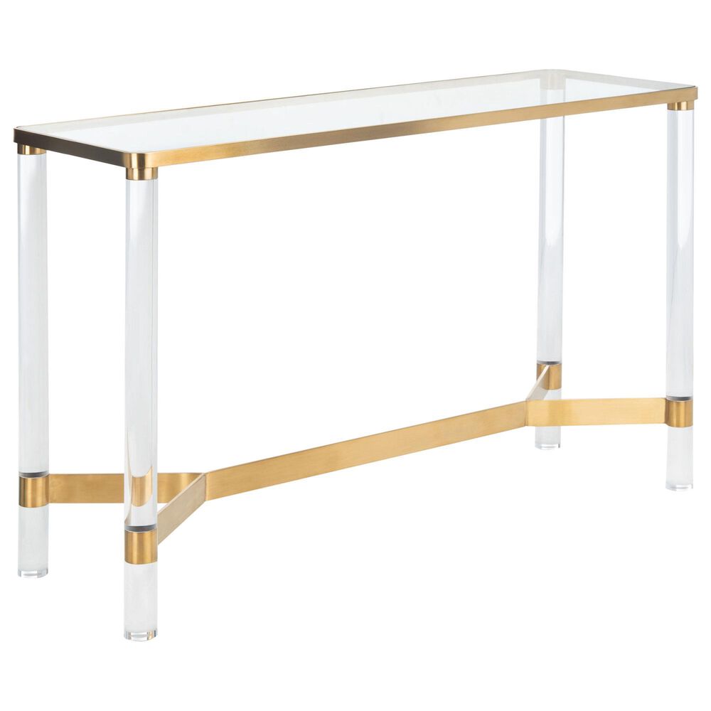 Safavieh Tudor Console Table in Brass, , large