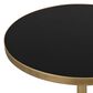 Uttermost Comet Accent Table in Black and Antique Bronze, , large