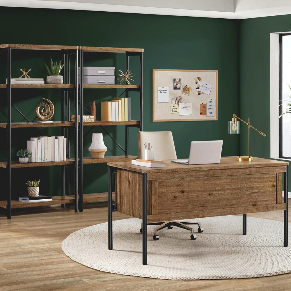 Hawthorne Furniture Norcross 72" Bookshelf in Hickory, , large