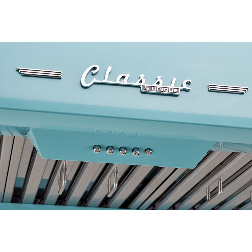 Unique Appliances Classic Retro 36" Under Cabinet Range Hood in Ocean Mist Turquoise, , large
