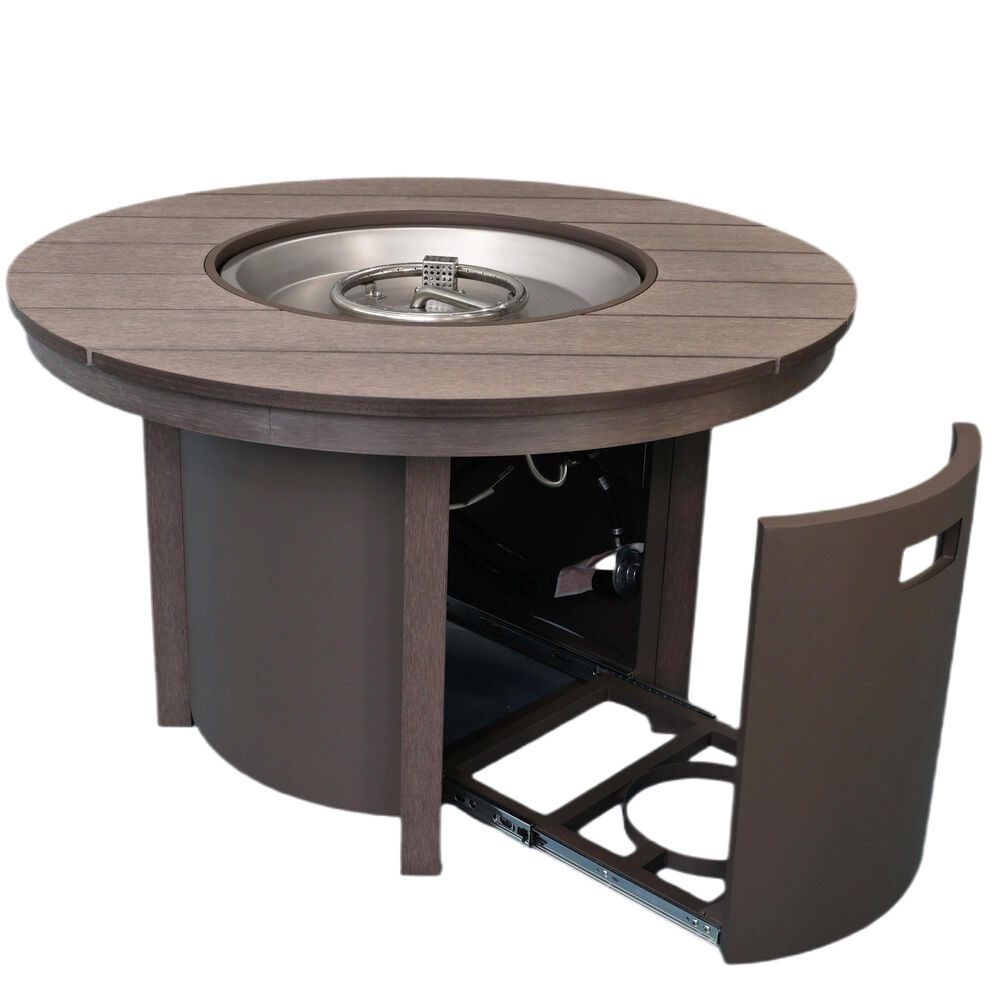 Alfresco 5-Piece Firepit and Chairs in Alpaca and Dove, , large