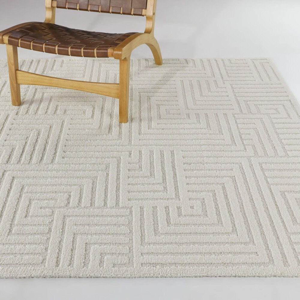Balta Rugs Chandra 5&#39;3&quot; x 7&#39; Cream Area Rug, , large