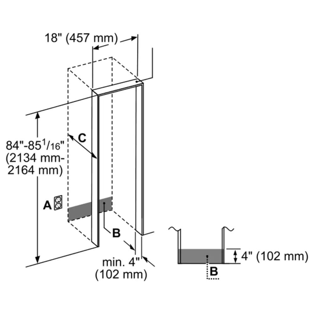 Thermador 8.6 Cu. Ft. Built-in Freezer, , large
