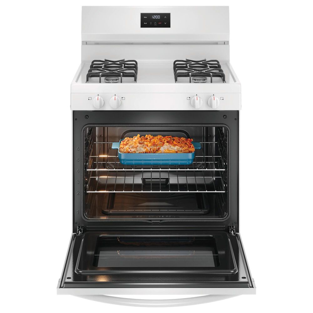 Frigidaire 30&quot; Freestanding Gas Range with 4 Burners in White, , large