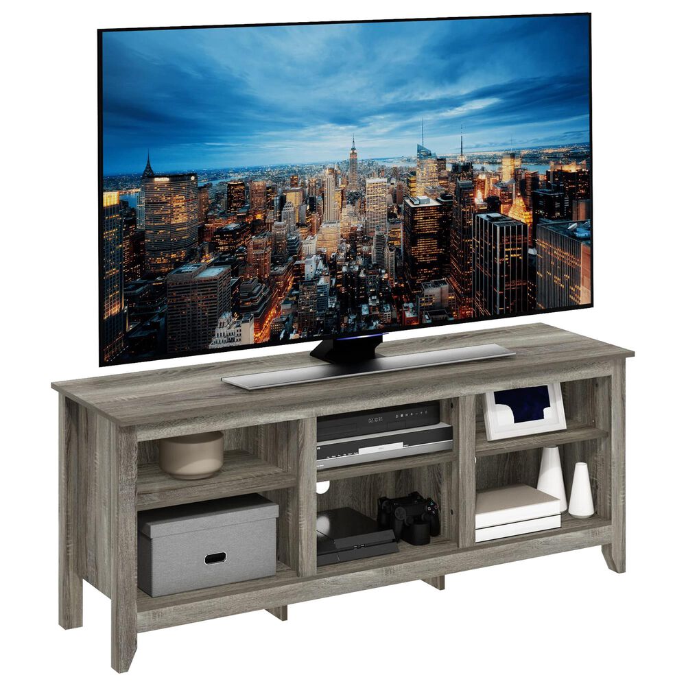 HOMLUX 60" TV Stand in French Oak Grey, , large