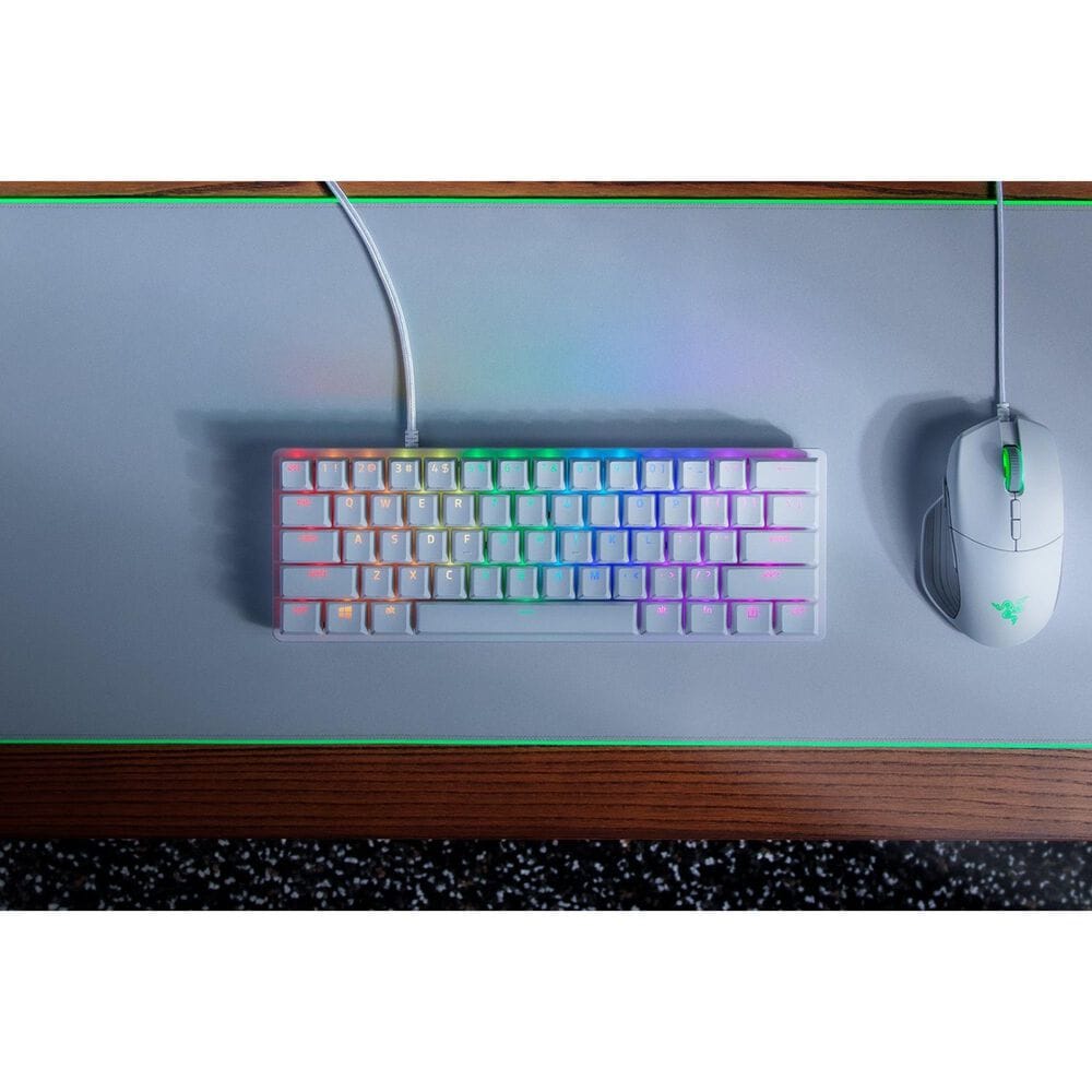 Razer Huntsman Mini 60% Optical Gaming Keyboard in Silver, , large