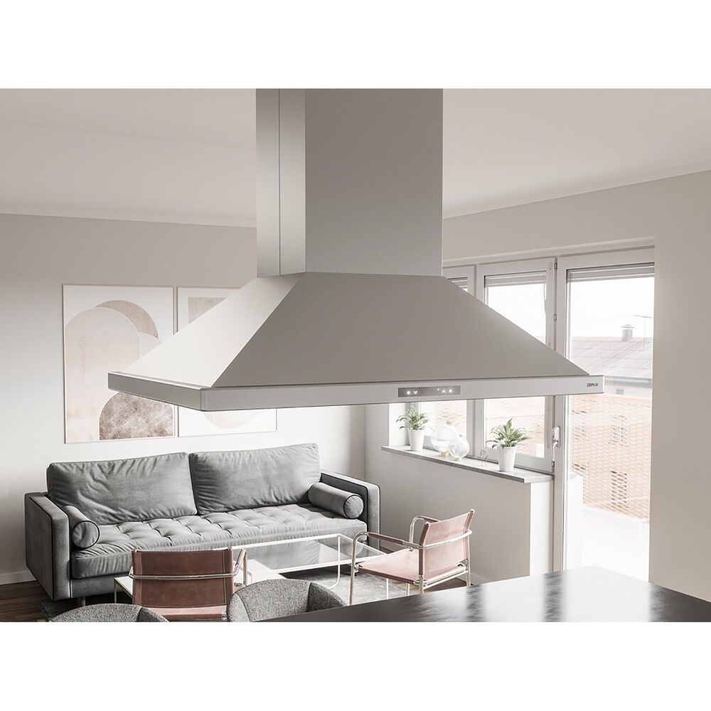 Zephyr Napoli 36&quot; Island Range Hood in Stainless Steel, , large