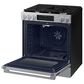 Samsung Bespoke 6.0 Cu. Ft. Smart Slide-In Gas Range with Illuminated Precision Knobs in Stainless Steel, , large