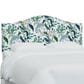 Rifle Paper Co Crafted by Cloth & Company Mayfair Queen Headboard in Peacock Blue/White, , large