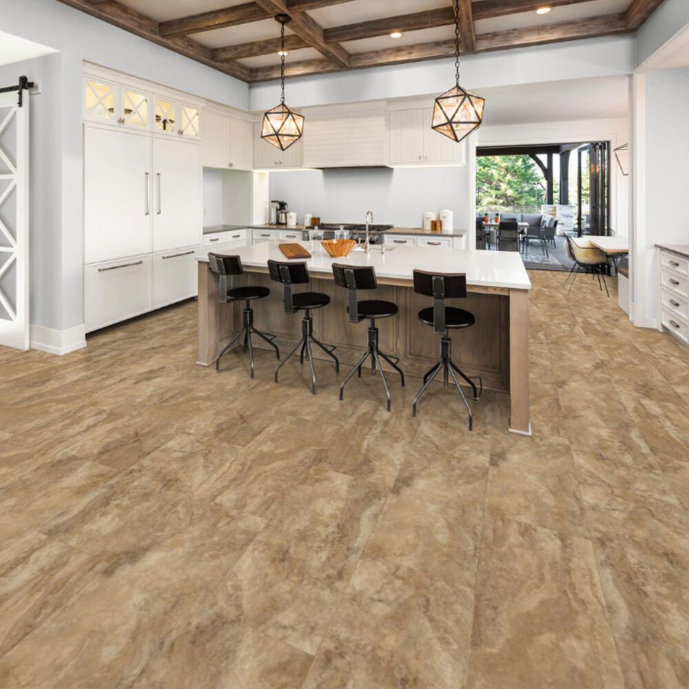 Tru-Cor PBE Tile Travertine Noce 16&quot; x 32&quot; Luxury Vinyl Tile, , large